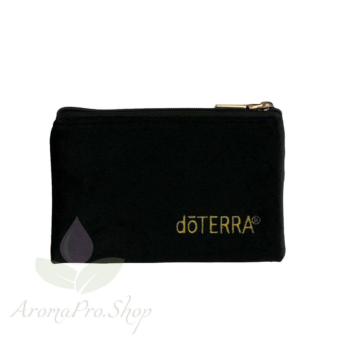 Аромакосметичка  с лого doTERRA, Черный велюр АромаПро