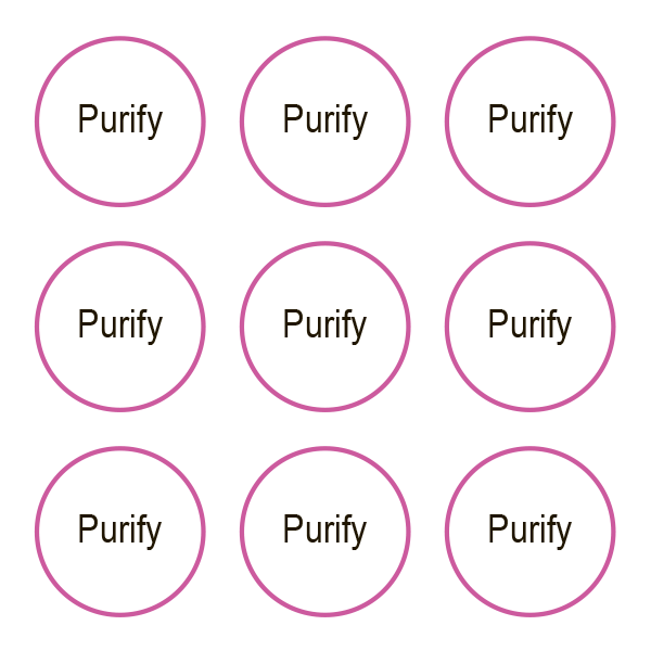 Стикеры Purify / 108 стикеров на 1 листе