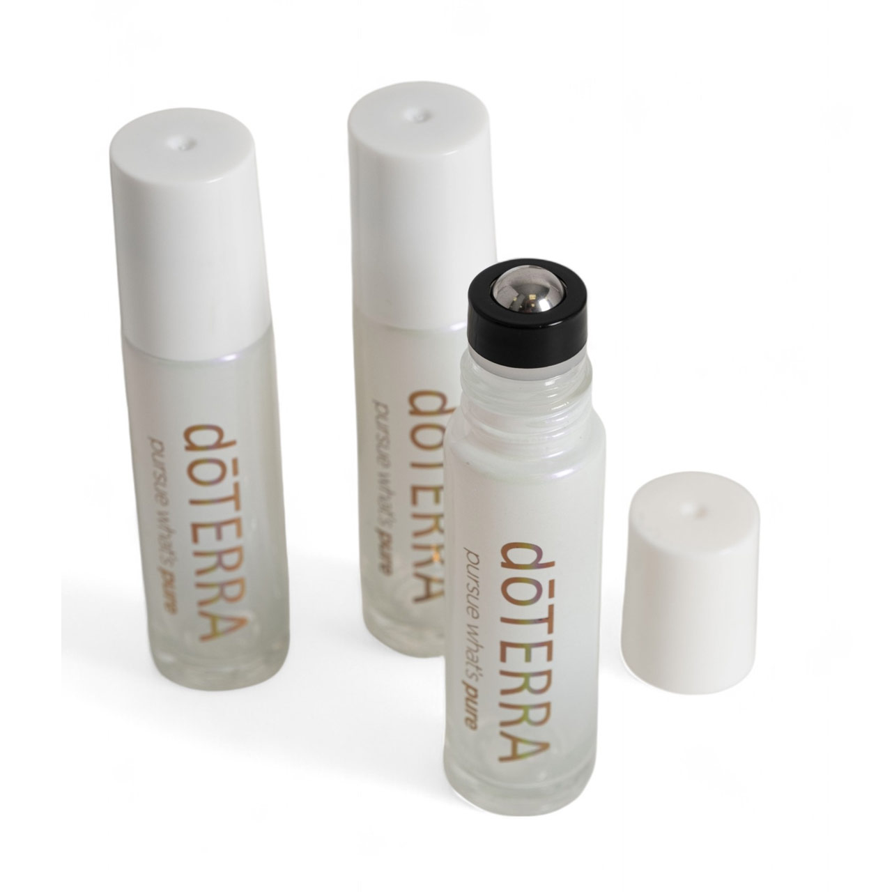 Набор флаконов роликов doTERRA (белое стекло), 10 мл (3 шт.)