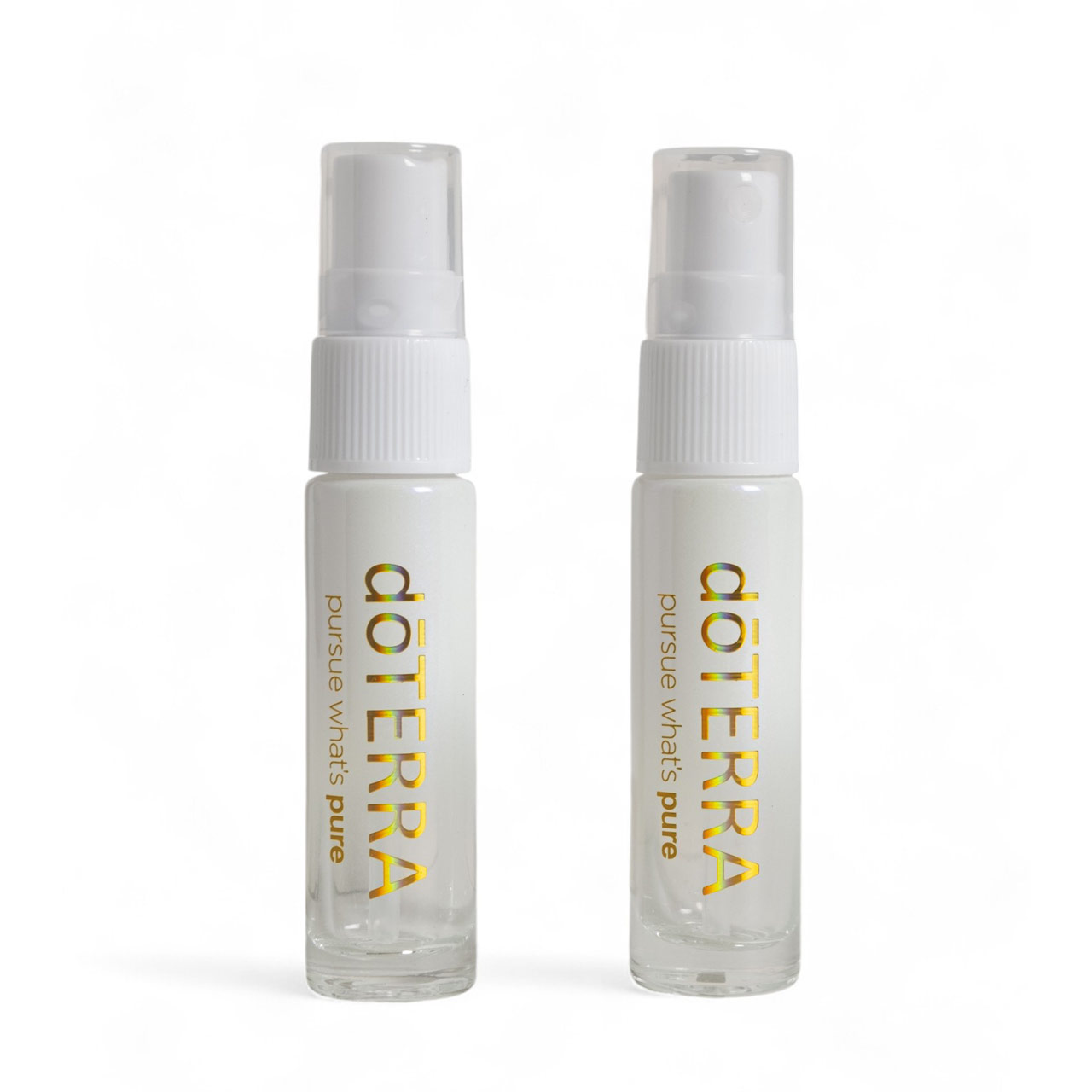 Набор бутылка-спрей doTERRA (белое стекло), 10 мл (2 шт.)