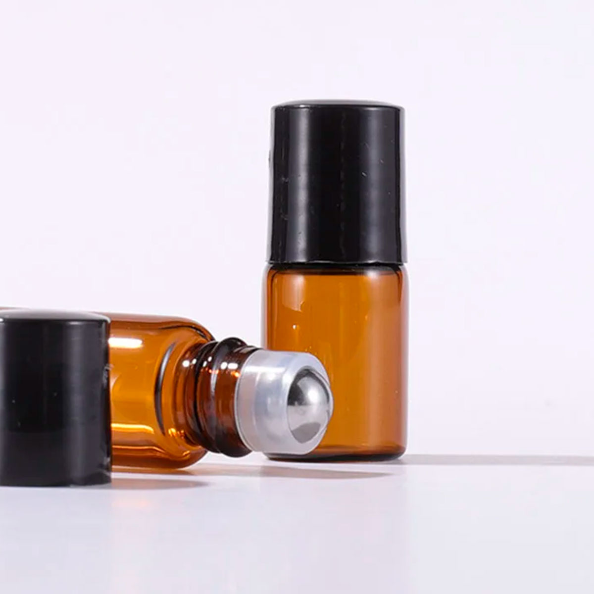 Флакон роллер 2 мл для эфирных масел, темное стекло