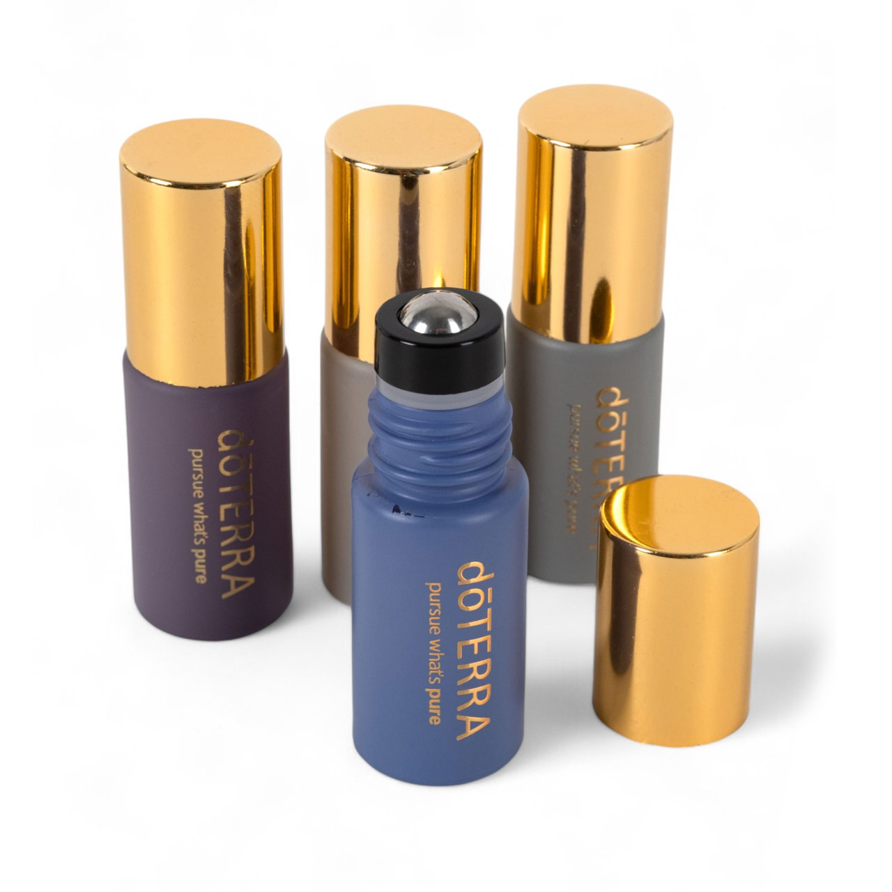 Набор флаконов роликов: Матовое золото 5мл (4шт.)