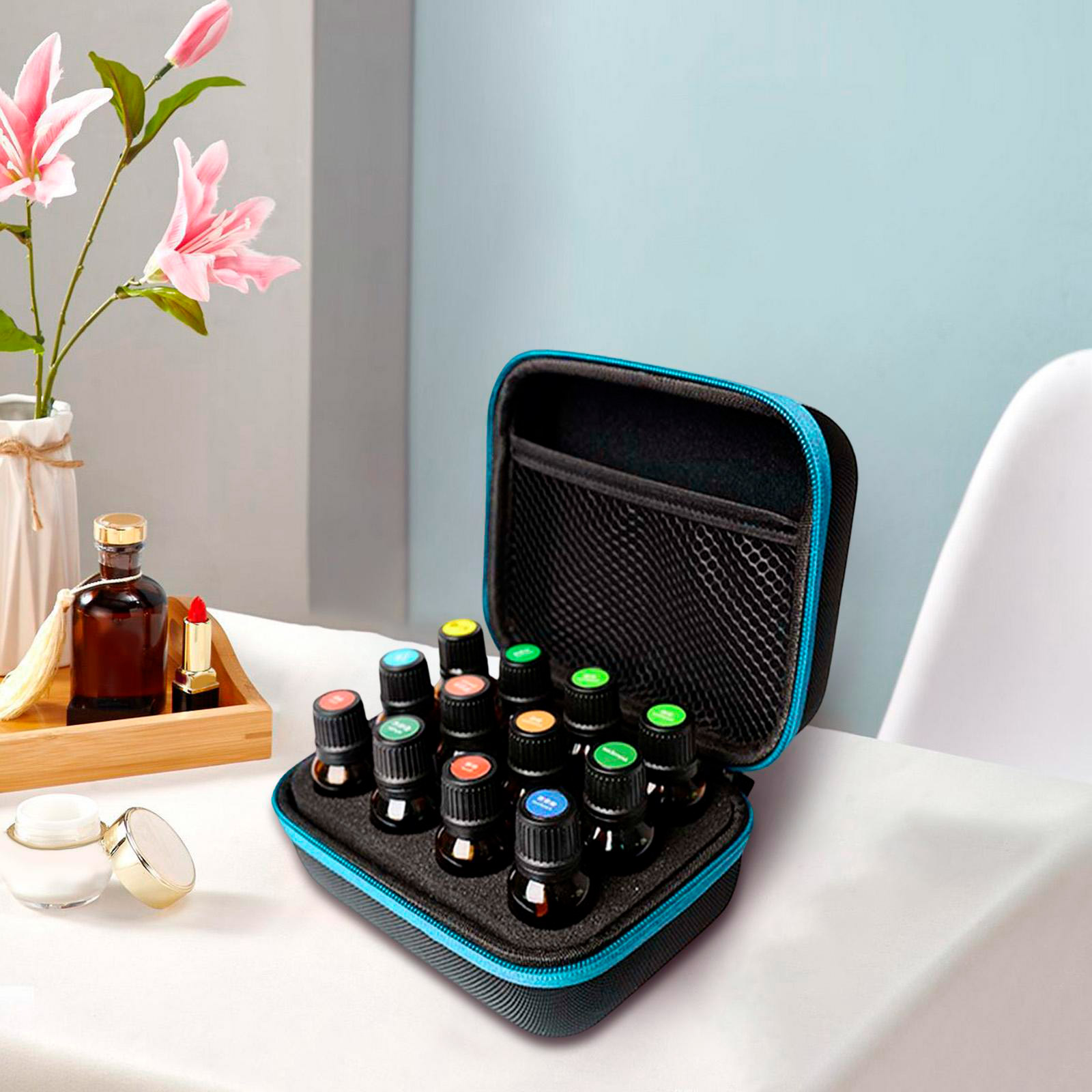 Кейс: 12 драгоценностей, на 15 мл голубой