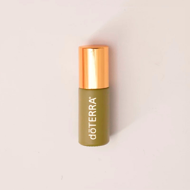 Флакон ролик: Матовое стекло, 5 мл, (1 шт.) светло-зеленый