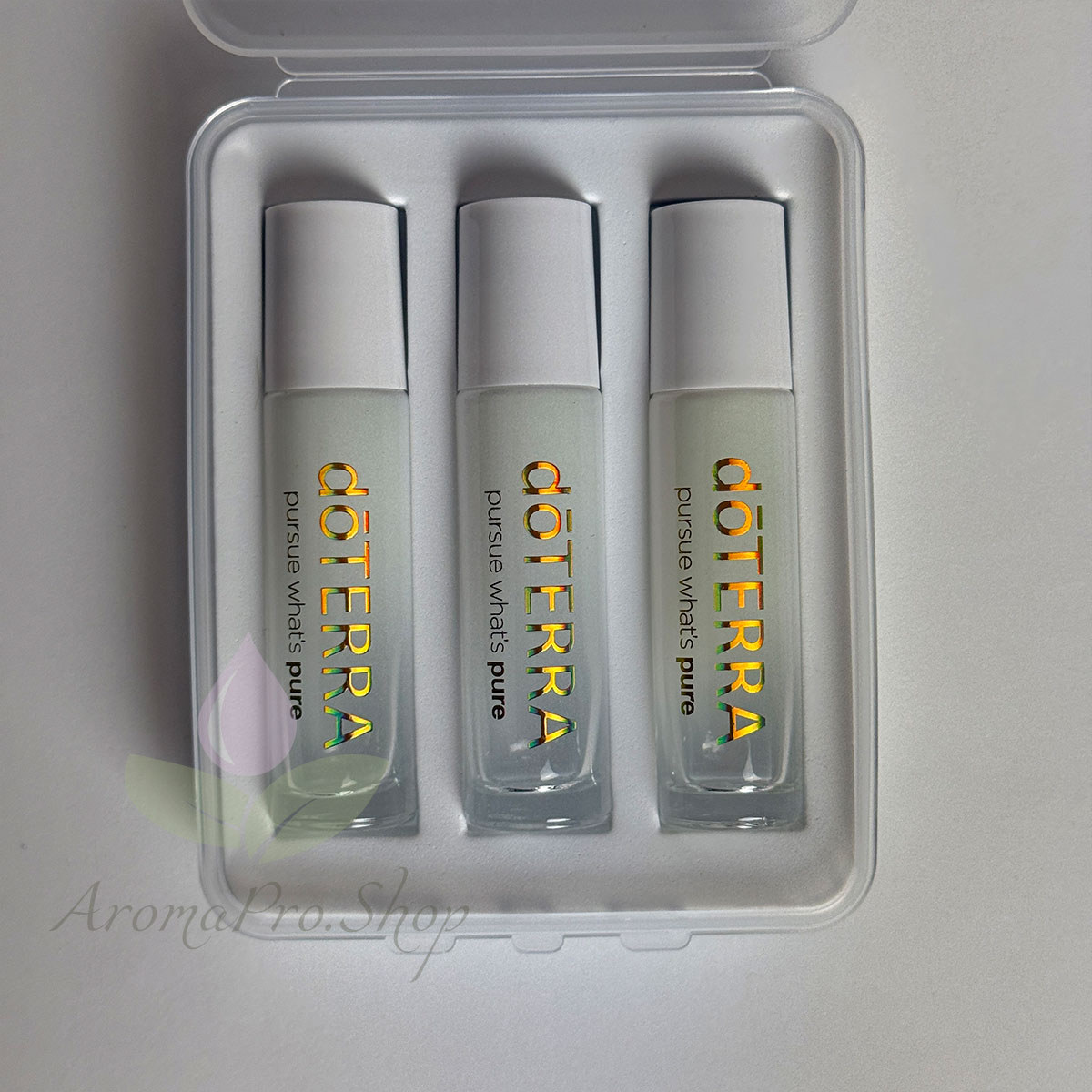 Набор роликов  Жемчужный с золотом doTERRA 3 шт. , 10 мл.