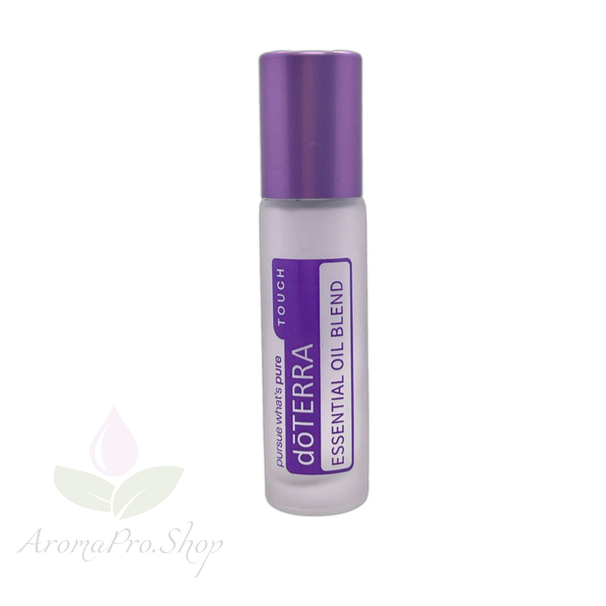 Флакон-ролик светлое матовое стекло doTERRA с мерной шкалой 10 мл., фиолетовый АромаПро