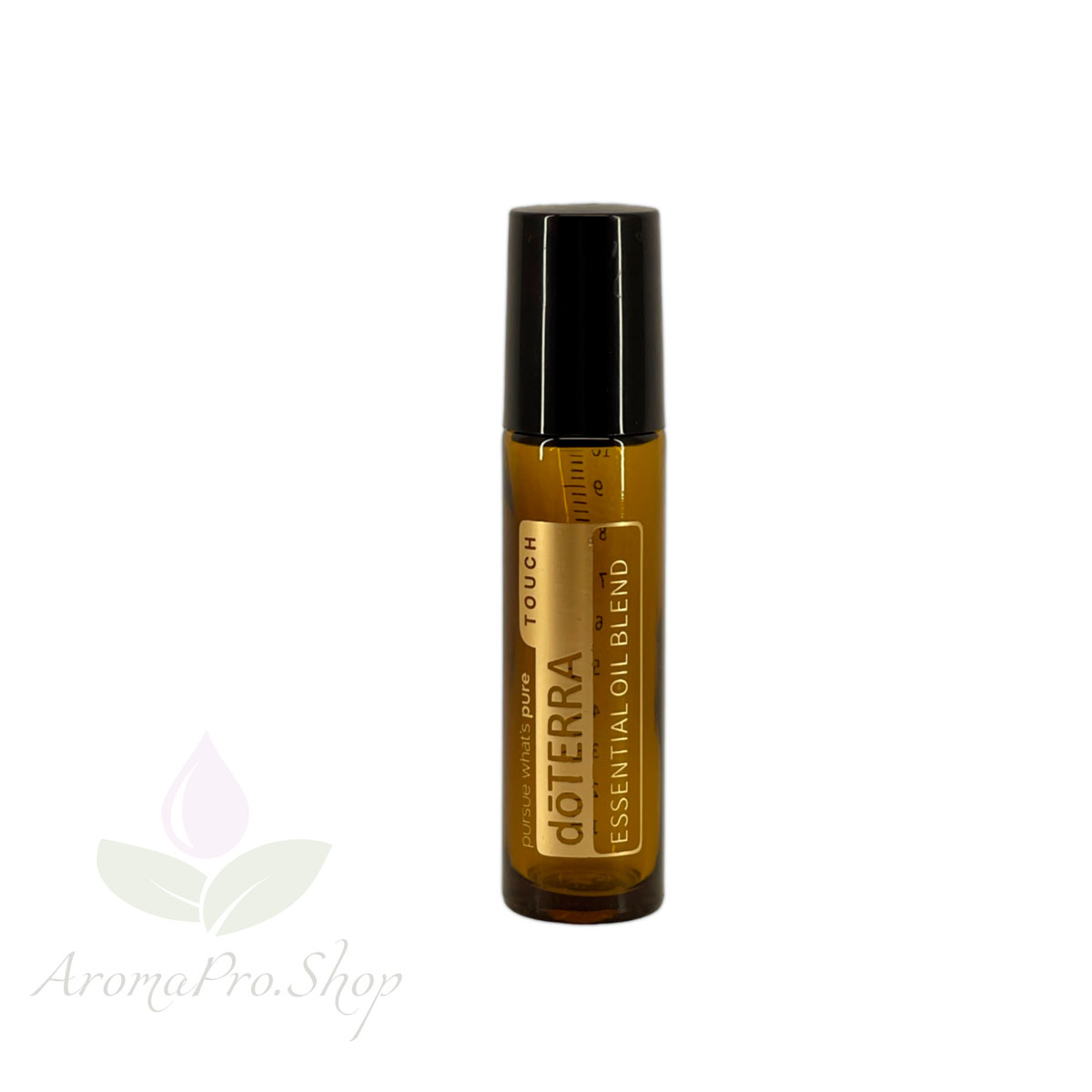 Флакон-ролик темное стекло doTERRA с мерной шкалой 10 мл., золотистый АромаПро
