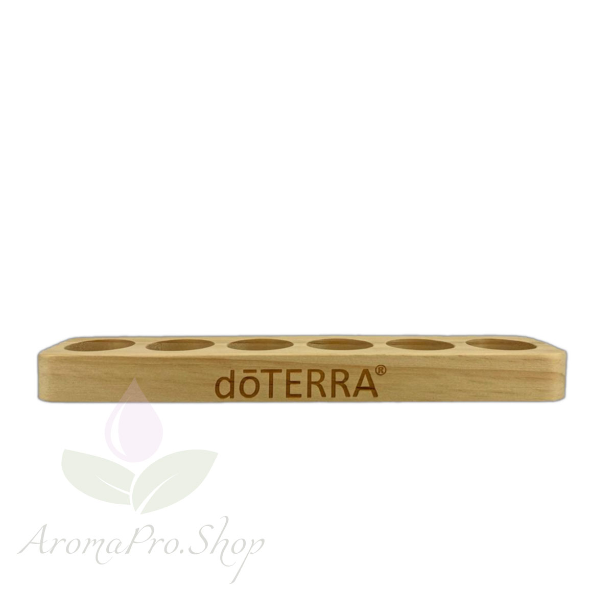Подставка деревянная 6 ячеек для флаконов 5-15 мл лого doTERRA АромаПро