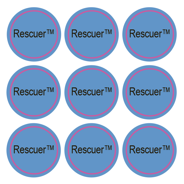Стикеры Rescuer / 108 стикеров на 1 листе