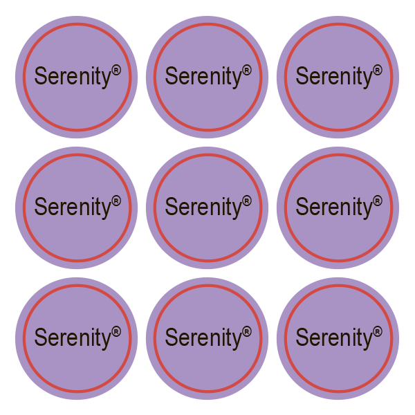 Стикеры Serenity / 108 стикеров на 1 листе