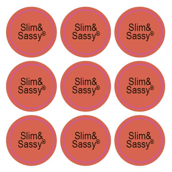 Стикеры Slim& Sassy / 108 стикеров на 1 листе