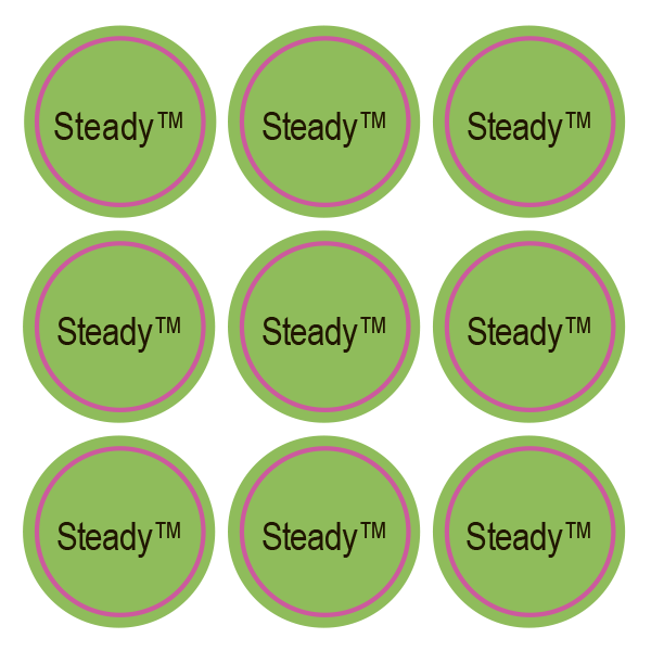 Стикеры Steady / 108 стикеров на 1 листе