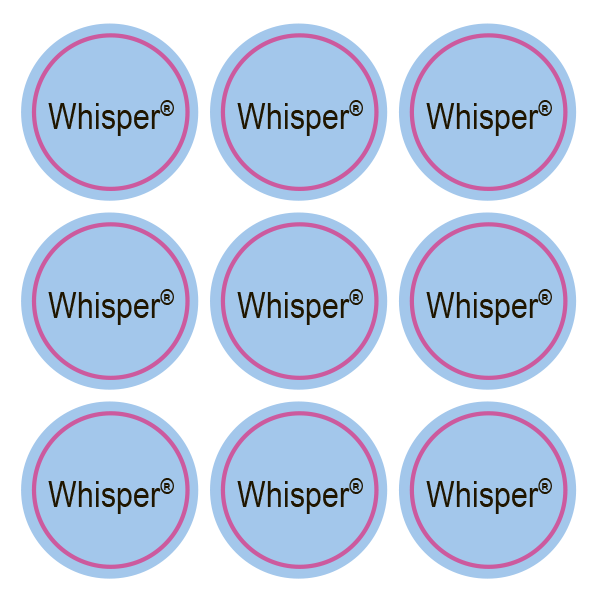 Стикеры Whisper / 108 стикеров на 1 листе